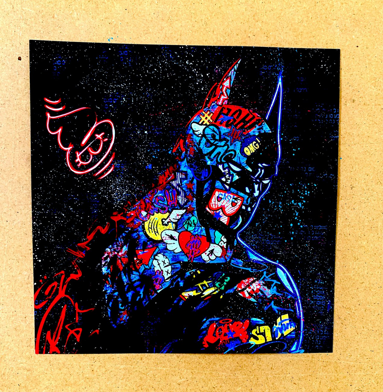 Batman Plan B Entering The Crypto World - Lithographie Moabit 90x90 cm