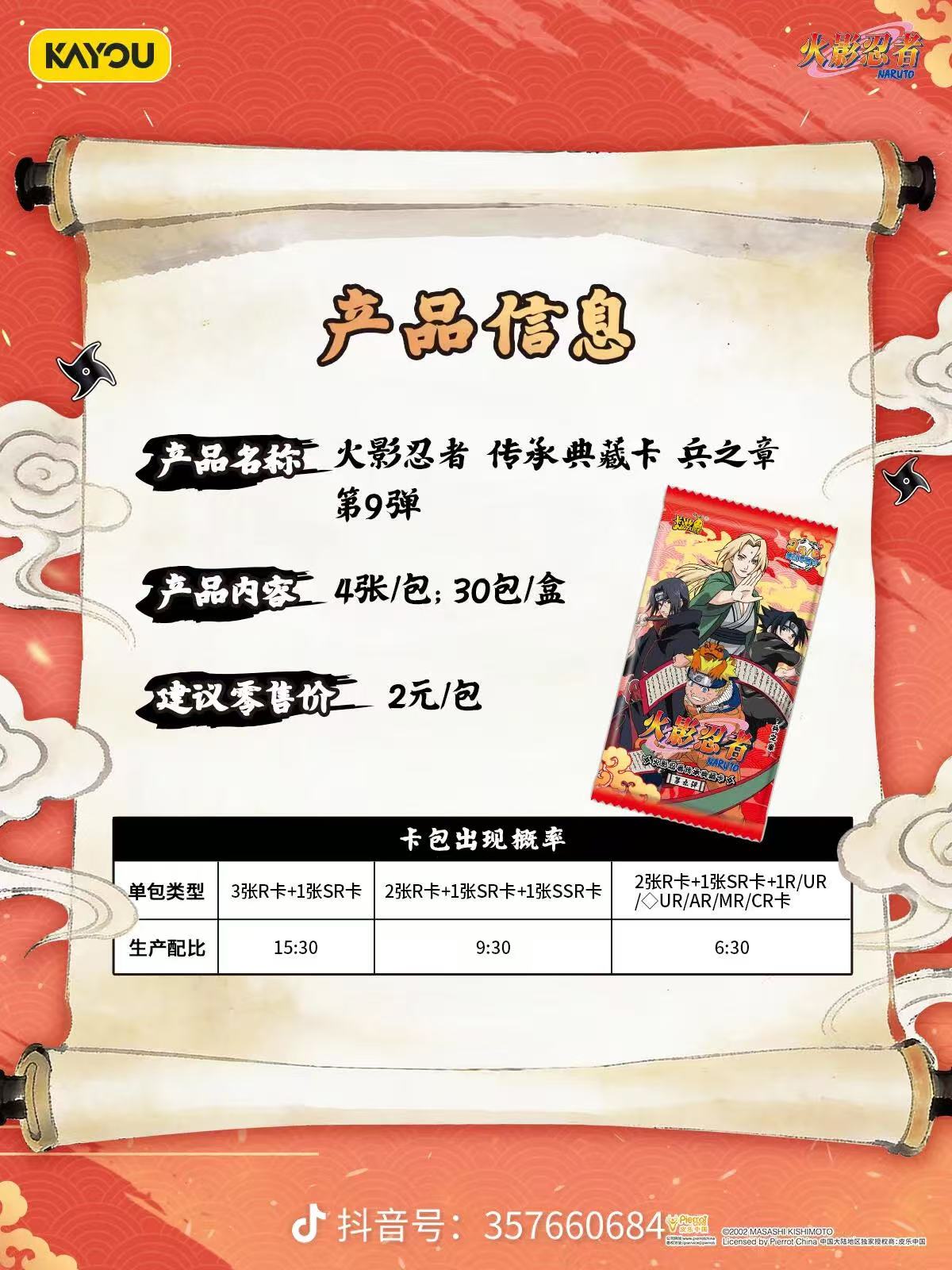 Display Naruto Kayou 2YS9 Officiel - 30 Boosters Scellés