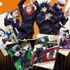 Display Jujutsu Kaisen ouvert montrant les 18 boosters de cartes Kayou alignés - Bnexo